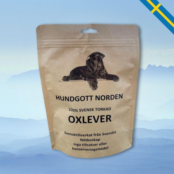 Hundgott hundgodis torkad oxlever glada hundar