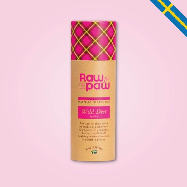 Raw for paw hjort hundgodis wild deer glada hundar