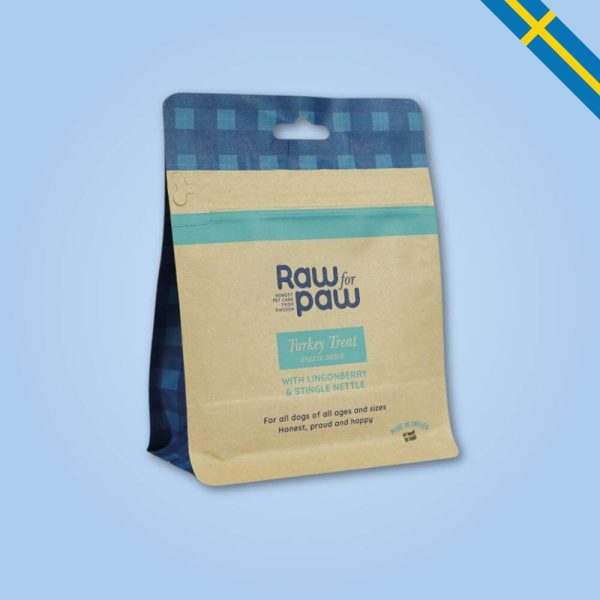 Raw For Paw hundgodis kalkon turkey glada hundar