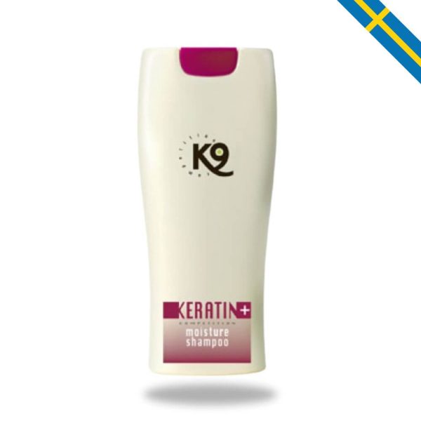 k9 keratin moisture schampo glada hundar