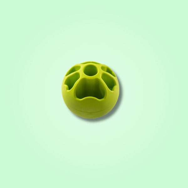 Fiboo fibooll aktiveringsboll grön glada hundar