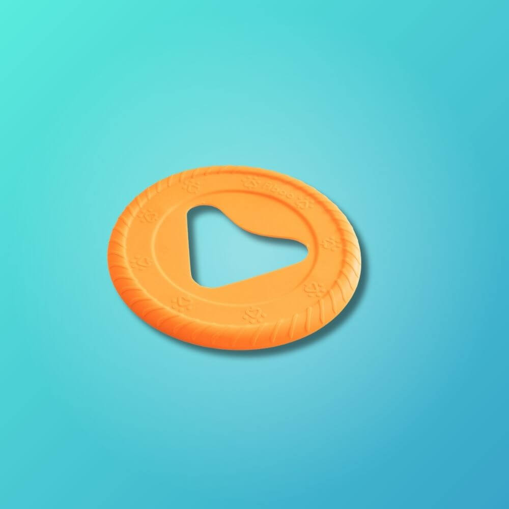 fiboo frisboo frisbee orange glada hundar