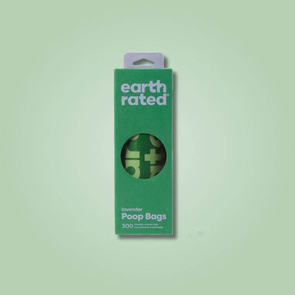 earth rated bajspåsar 300 st lavender glada hundar