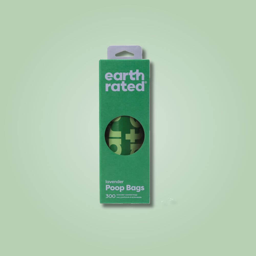 earth rated bajspåsar 300 st lavender glada hundar