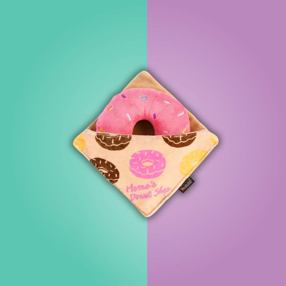 pet play donut hundleksak glada hundar