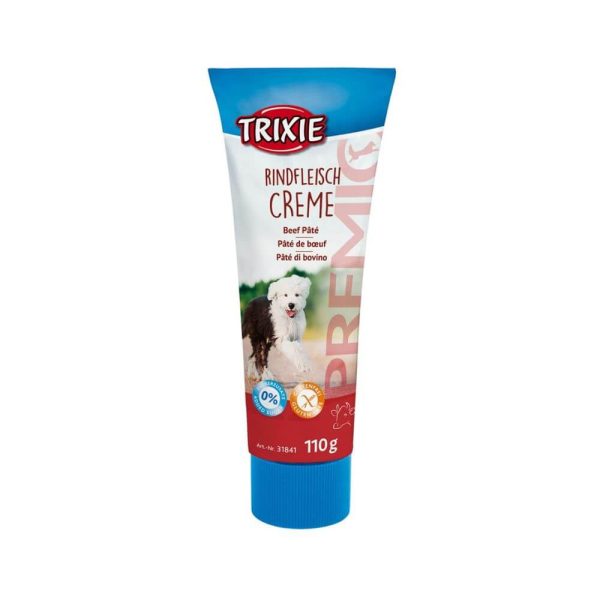 Trixie nötkött pate beef tub glada hundar