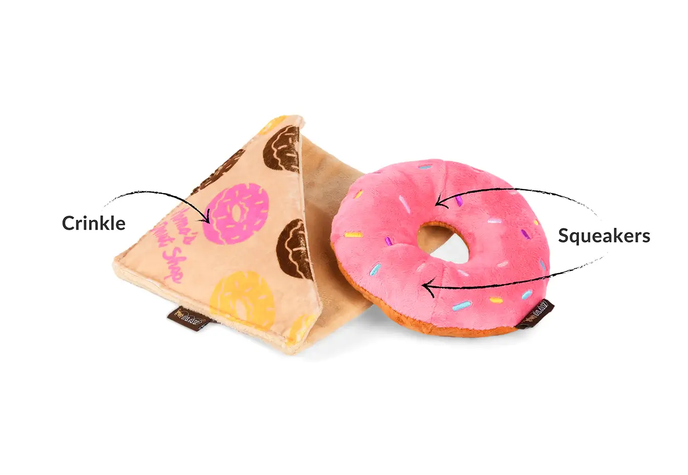 pet play donut hundleksak glada hundar