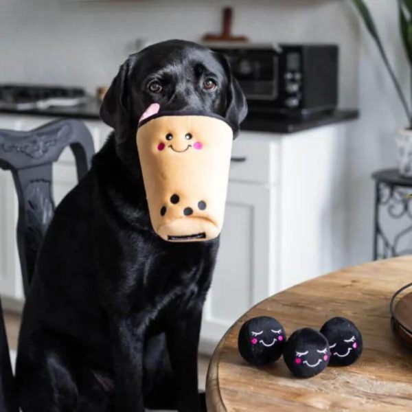 Zippy paws zippy burrow mjölkte hundleksak glada hundar