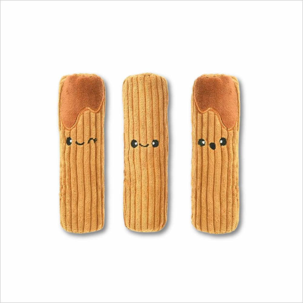Hugmsmart churros hundleksak glada hundar