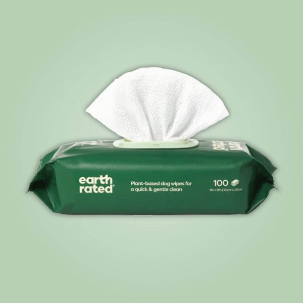 Earth rated wipes våtservetter oparfyrmerade 100st glada hundar