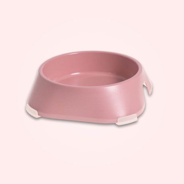 Fiboo hundskål rosa glada hundar