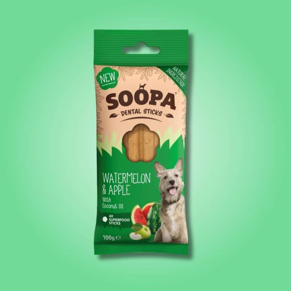 Soopa vattenmelon äpple dental sticks glada hundar