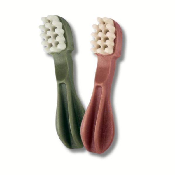 whimzees tandborste medium dentaltugg glada hundar