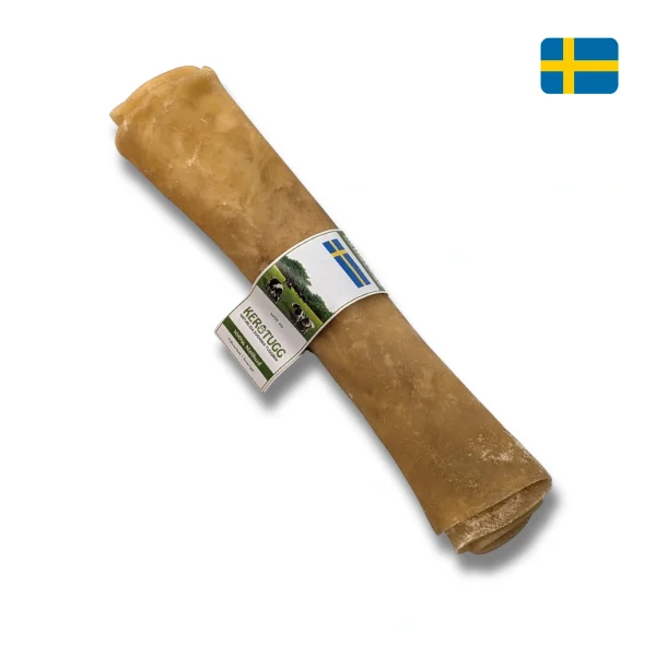 Kerotugg Nöt 20 cm, naturligt hundtugg av svensk nöthud