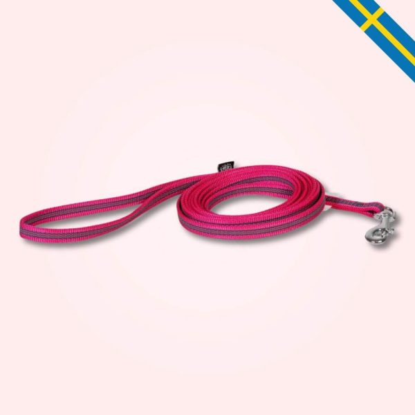 Alac antiglid koppel cerise 12mm x 300cm glada hundar