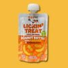 doggi lickin treat peanut butter glada hundar