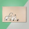 Muurla for pets Moomin silikonunderlägg beige glada hundar