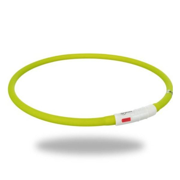 trixie lysande hundhalsband grön glada hundar