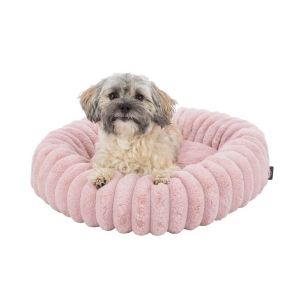 Trixie bädd lonni rosa glada hundar