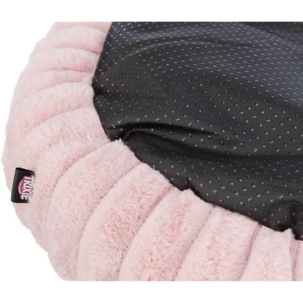 Trixie bädd lonni rosa glada hundar