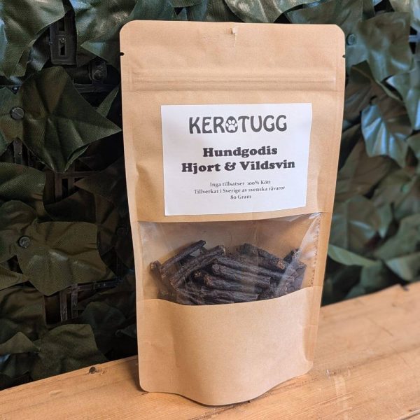 Kerotugg hjort vildsvin hundgodis glada hundar