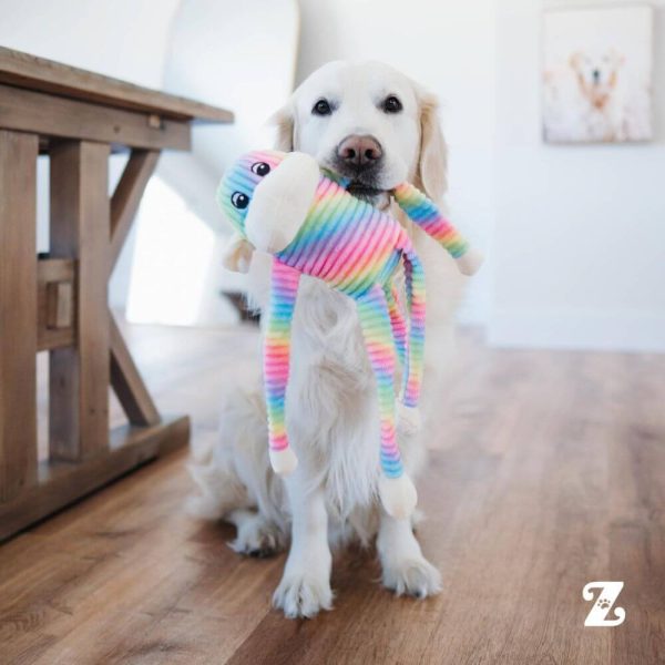 ZippyPaws monkey rainbow spencer glada hundar