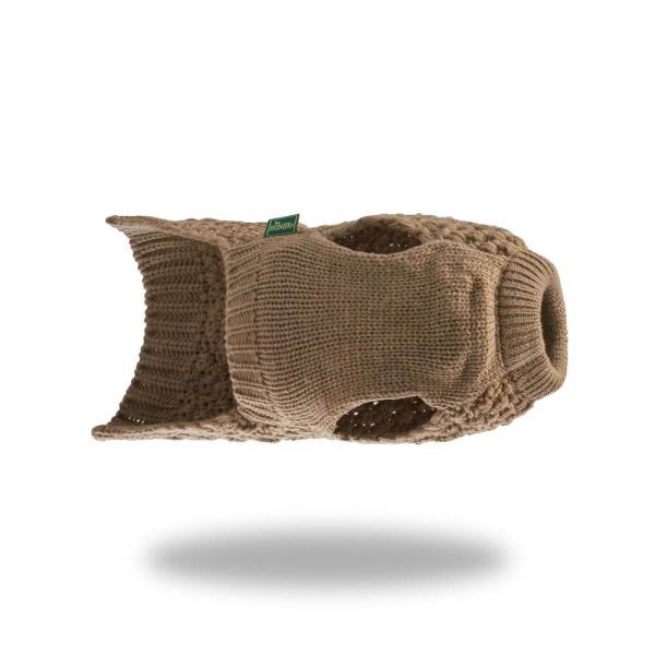 Hunter beige hundpullover stickad hundtröja glada hundar