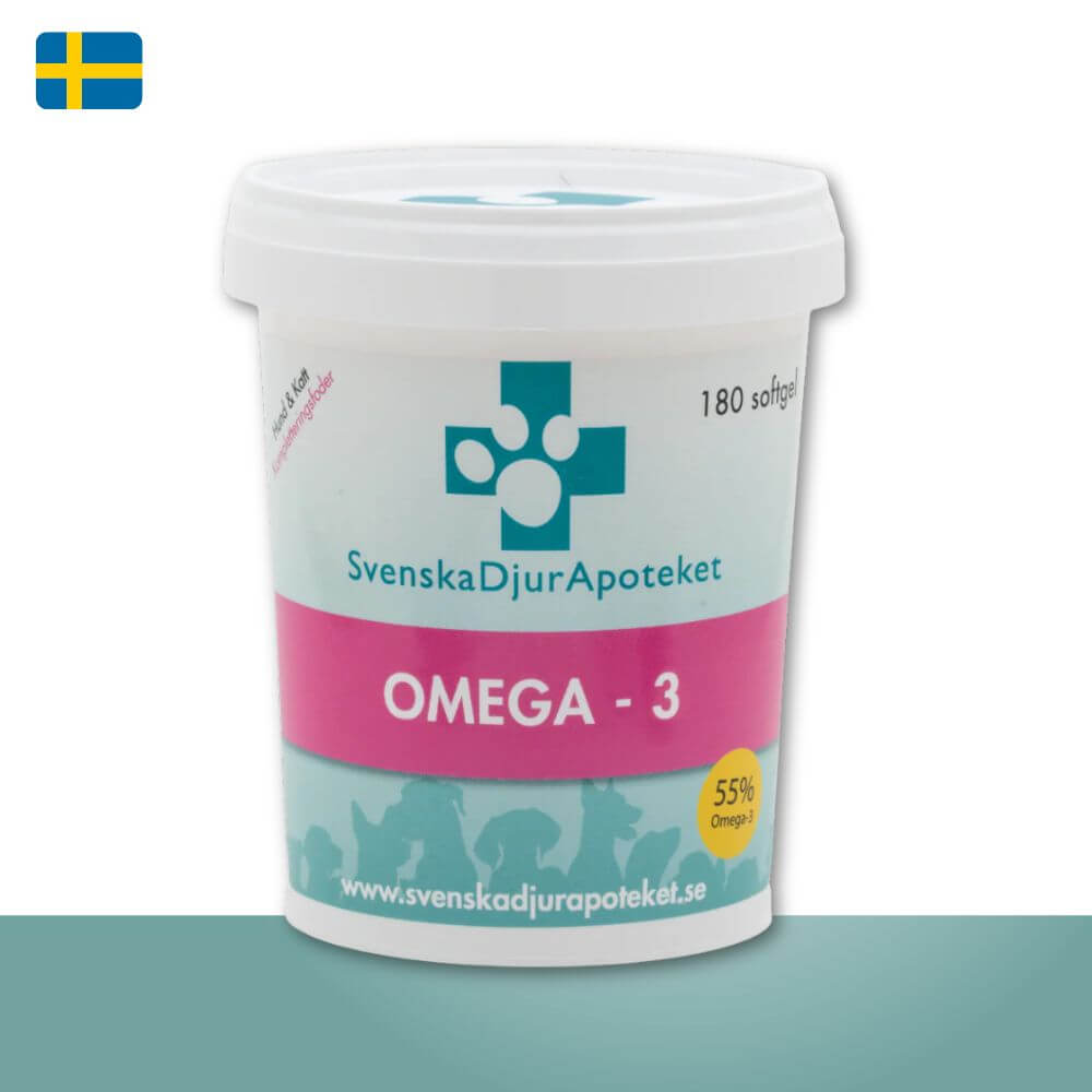 svenska djurapoteket omega 3 kapslar glada hundar