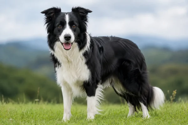 Border collie svart vit